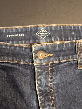 St John's Bay Dark Indigo Bootcut Jeans